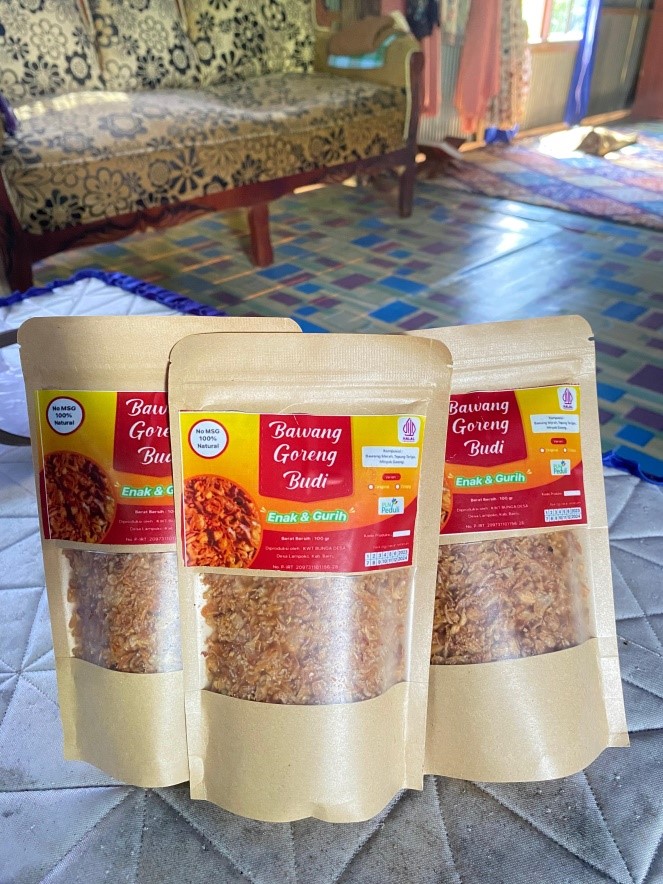 Bawang goreng Budi UMKM KWT Bunga Desa Lampoko